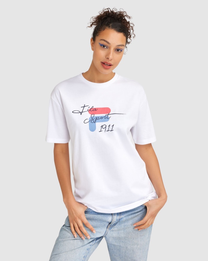טי סינציה לבן פילה לנשים